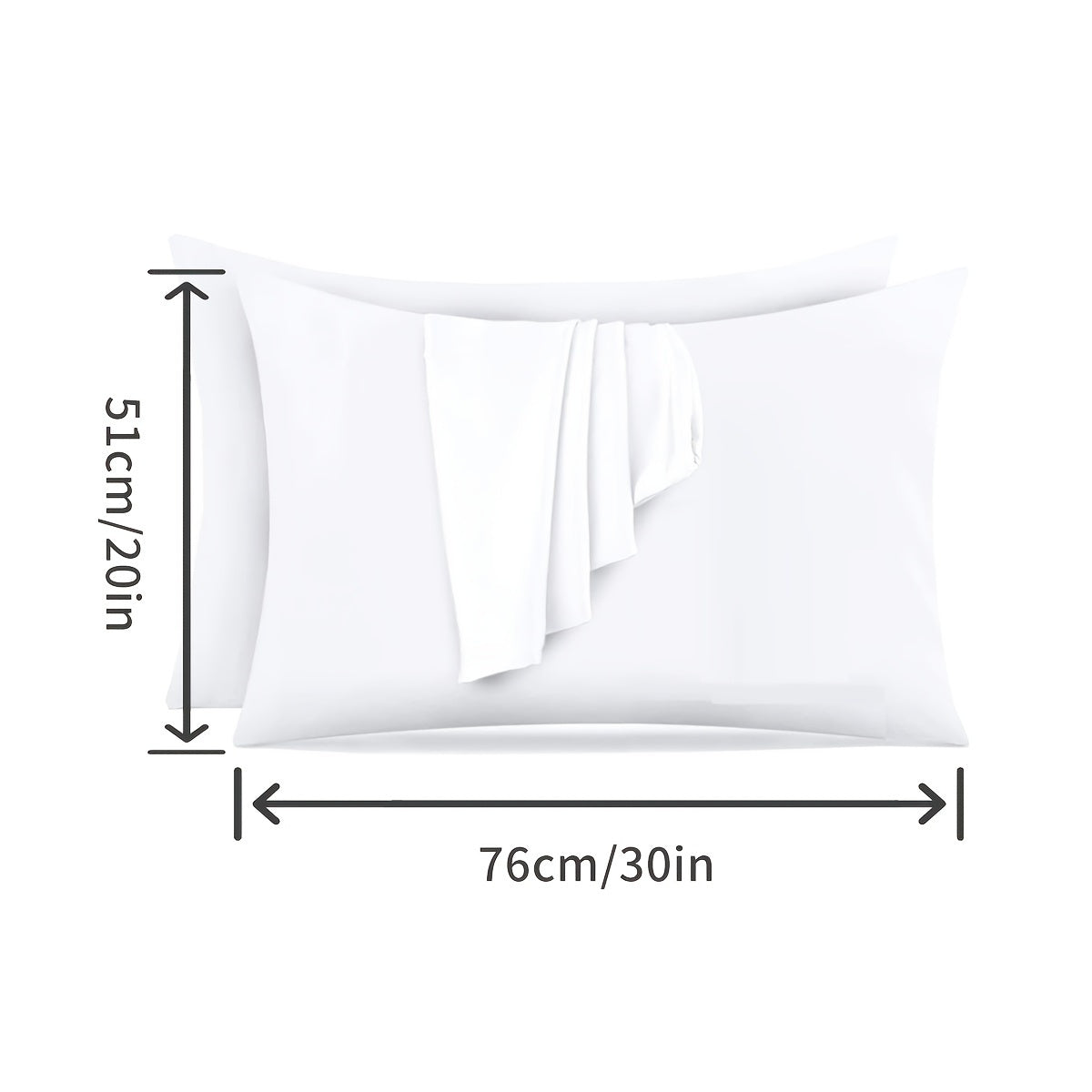 Pillowcase that is 100% Waterproof and Stain-Resistant, Super Soft with Thickened and Enlarged Design