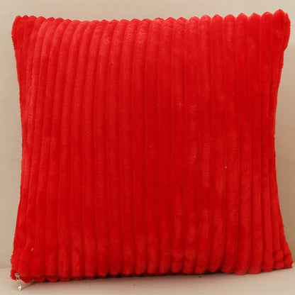 New Year/Christmas Decorative Corduroy Pillow Cover, 17x17 Inch, Perfect for Party/Home Decor