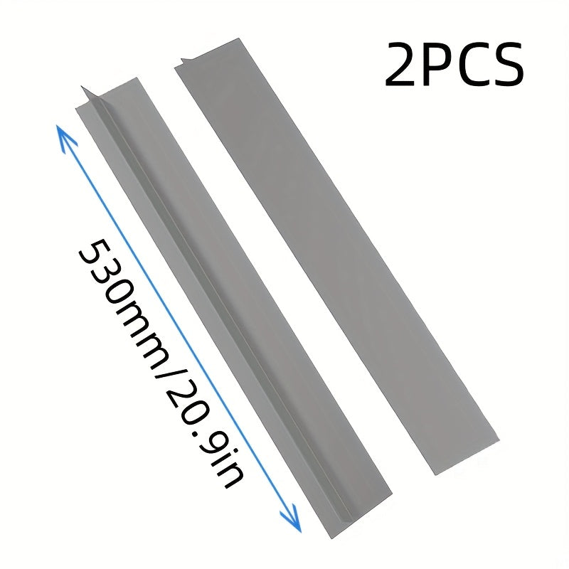 2 pieces of silicone kitchen stove counter gap covers - heat resistant gap filler for stove and counter. Ideal for filling the gap between your stove and counter. Kitchen essentials.