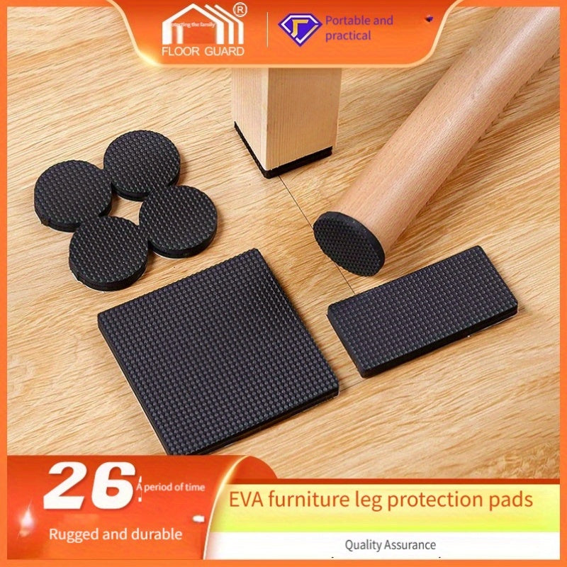 Protect your hardwood floors with our self-adhesive furniture pads! Our cuttable felt chair cushions are scratch-resistant and perfect for covering chair legs to prevent damage.