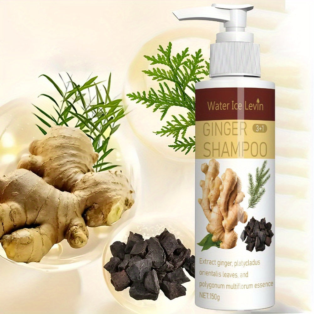 Ginger Shampoo 3-in-1 for Dry, Frizzy Hair, Travel-Friendly 150g