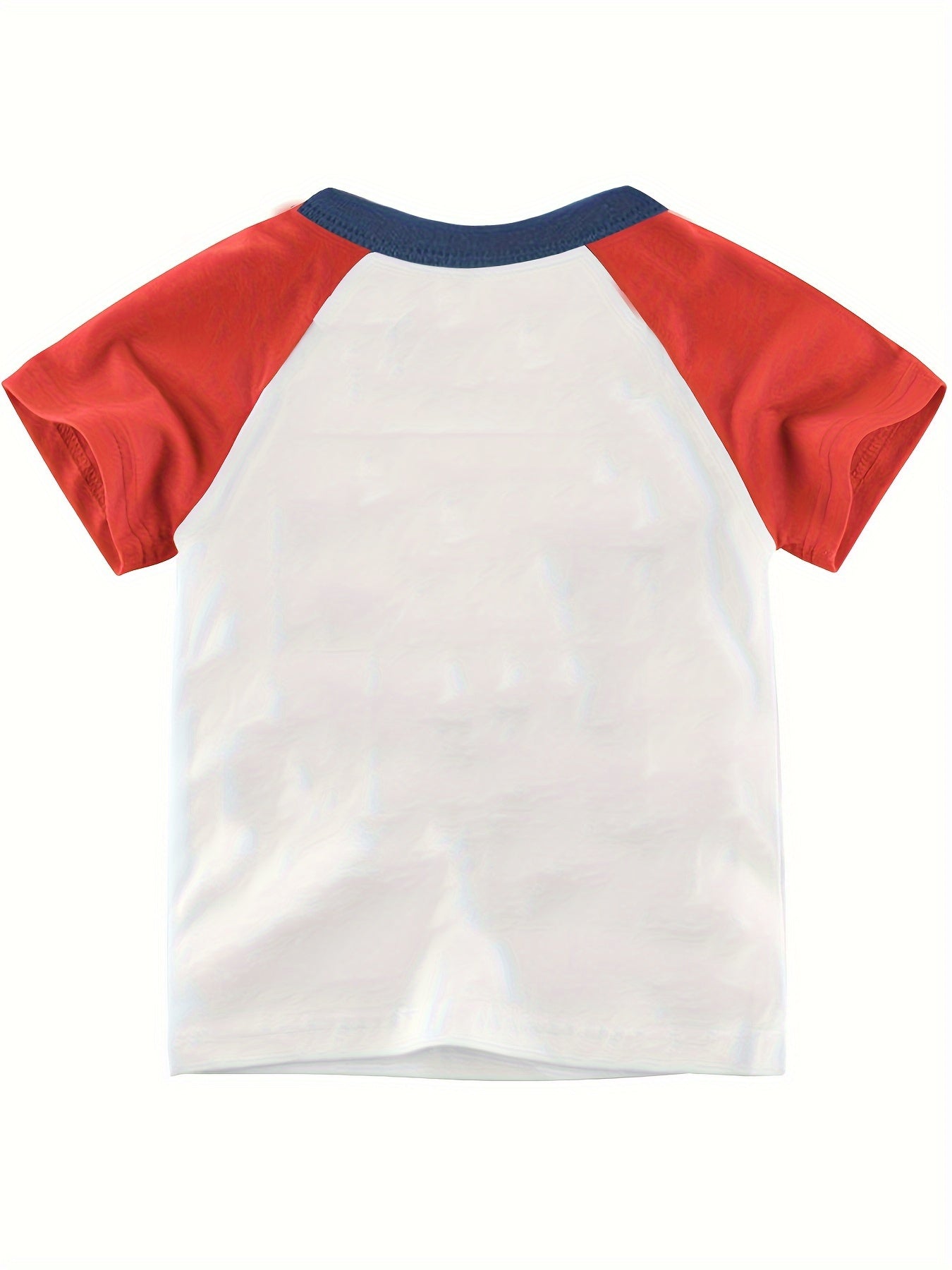 4pcs cartoon car print boys' cotton t-shirt for summer outdoor leisure