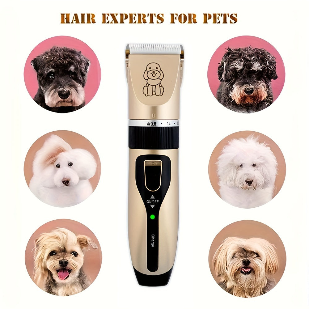 USB rechargeable Electric Pet Grooming Kit for Cats and Dogs