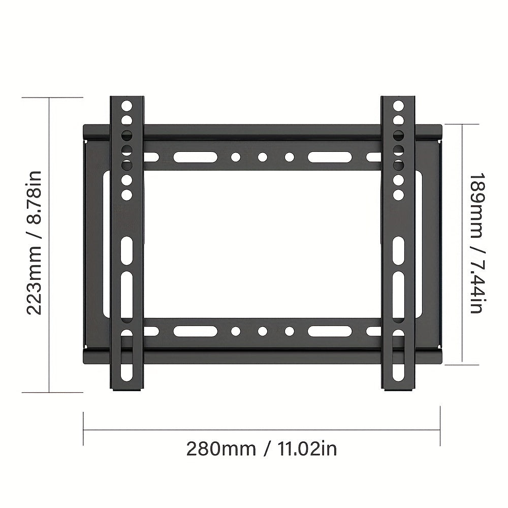 Сверхтонкий настенный кронштейн SKYFAST для телевизоров и мониторов, 14–43 дюйма, VESA200, максимальная грузоподъемность 44 фунта — прочная металлическая конструкция