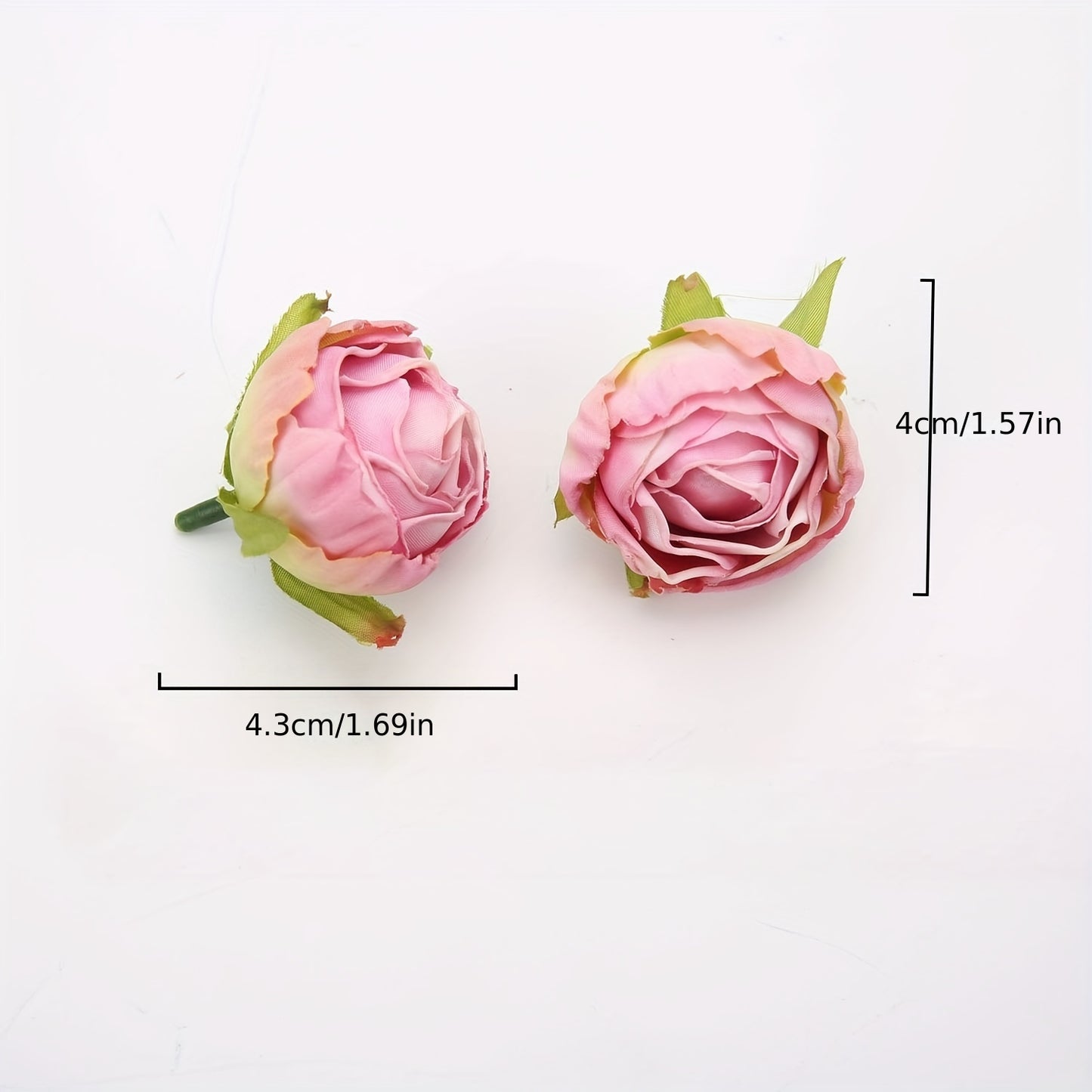 10 pieces of silk tea buds roses for DIY wedding bouquets and Christmas decorations.