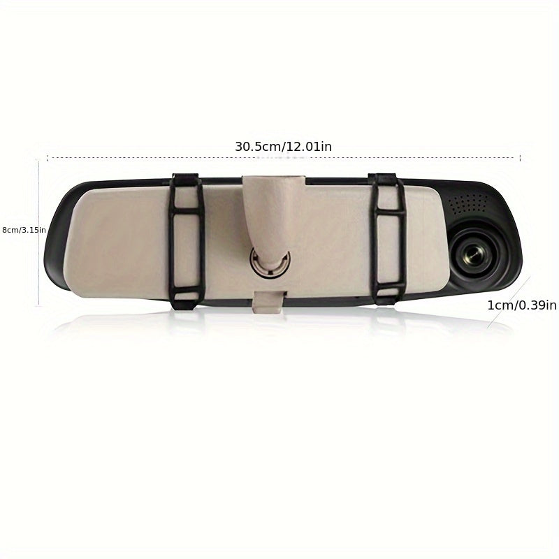 2024 New Model Car Mirror with Front and Rear Dual Camera for HD Night Vision and Parking Monitoring. Brand New Upgrade with WDR Dynamic Video.