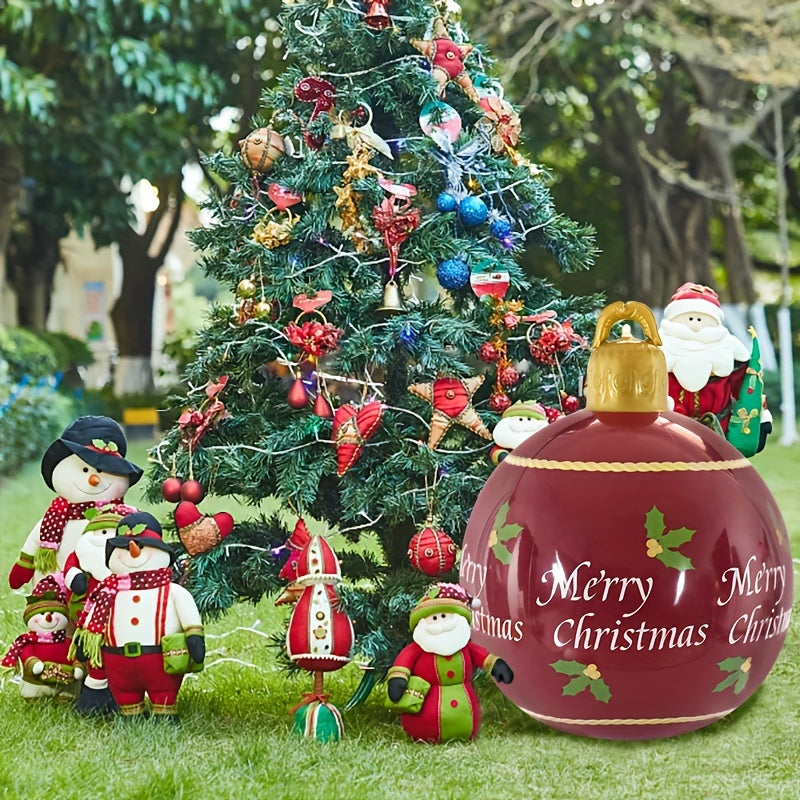 Inflatable Christmas balls are eye-catching PVC balloons used in gardens, entrance passages, front doors, terraces, lawns, and entrance halls for seasonal decoration.