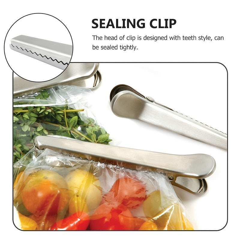 Ergonomic Food Bag Sealer Clip - Made with Robust Iron, Leak-Proof Seal for Keeping Food Fresh - Perfect for Coffee, Tea, and Snack Bags, Organizing Home and Office