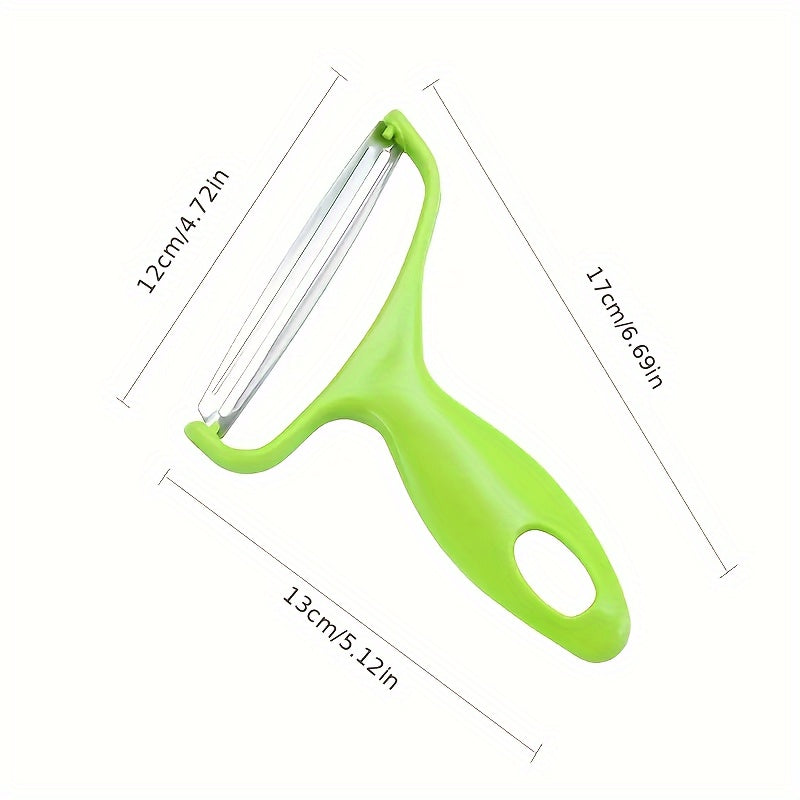 Versatile Large Cabbage Shredder & Slicer - Safe Vegetable Cutter for Purple Cabbage, Lettuce - Wide Opening Peeling Knife