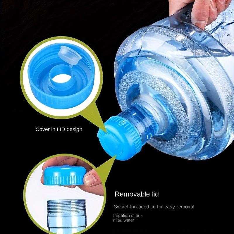 Food-safe plastic water jug perfect for camping, outdoor activities, and home.