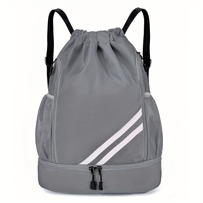 Sport storage backpack with dry/wet separation, perfect for sports fans.