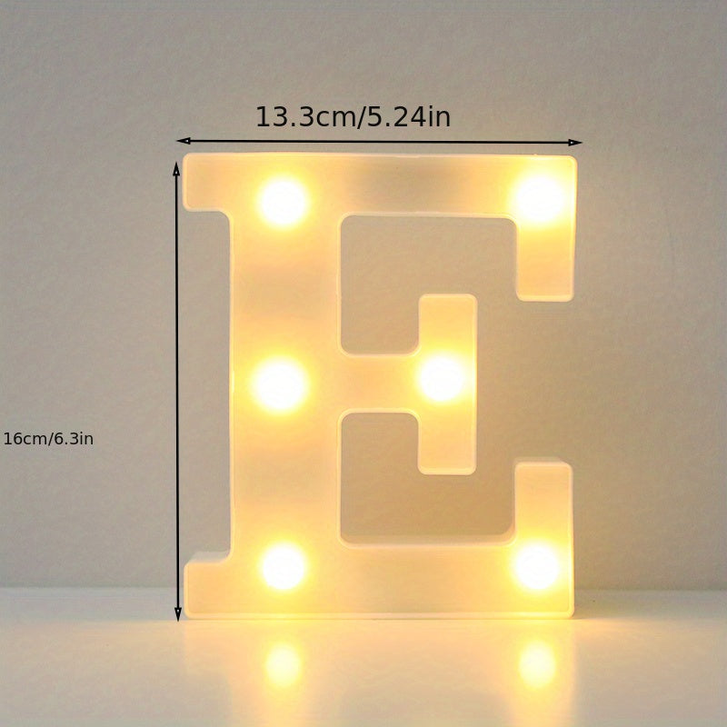 Luxury LED alphabet letter lights for home decoration. Perfect for weddings, birthdays, and Christmas parties.