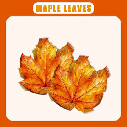 4-Ply Disposable Napkins in Autumn Maple Leaf Design - Ideal for Thanksgiving, Fall Harvest Events, and Wedding Celebrations