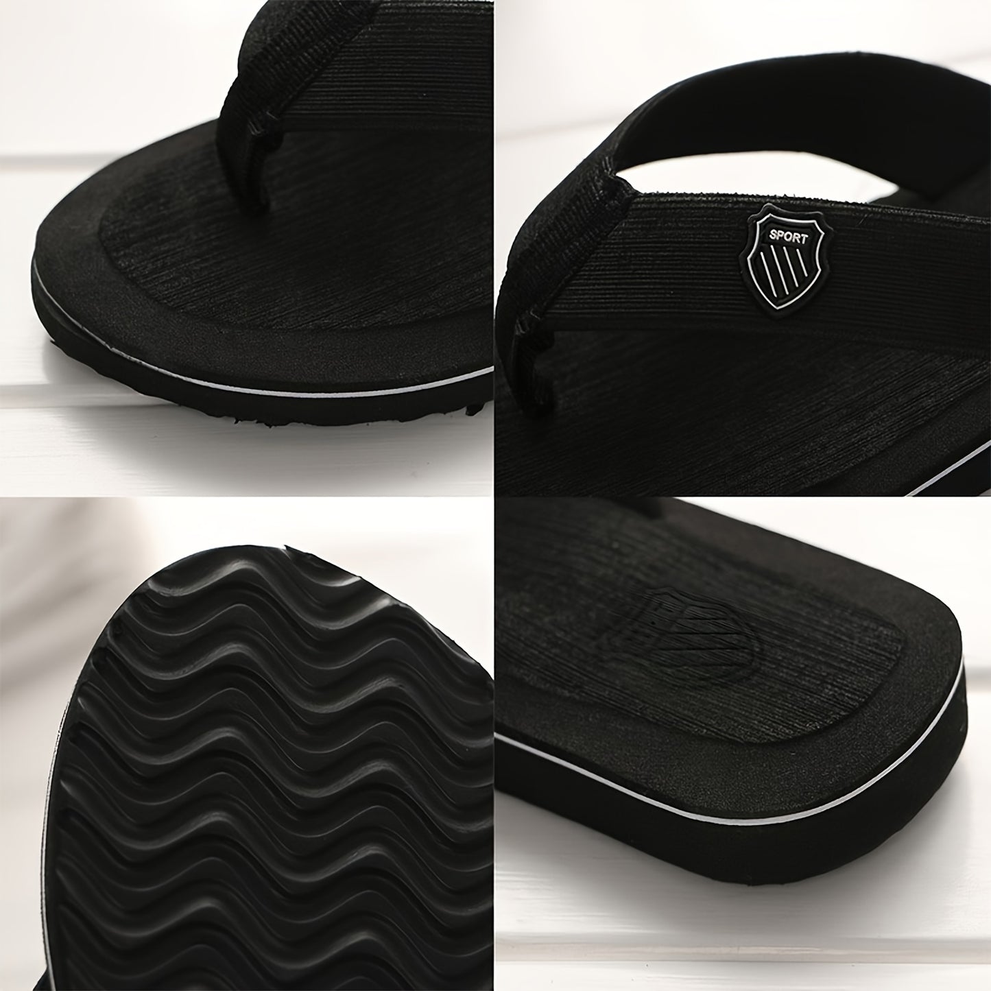 1 pair of trendy summer slippers for home or beach leisure.