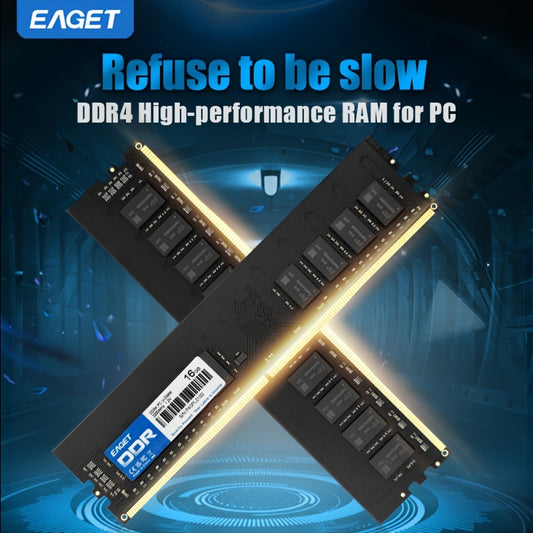 EAGET DDR4 3200MHz Desktop RAM, 8GB/16GB, High-Performance Memory Module for Intel & AMD Systems