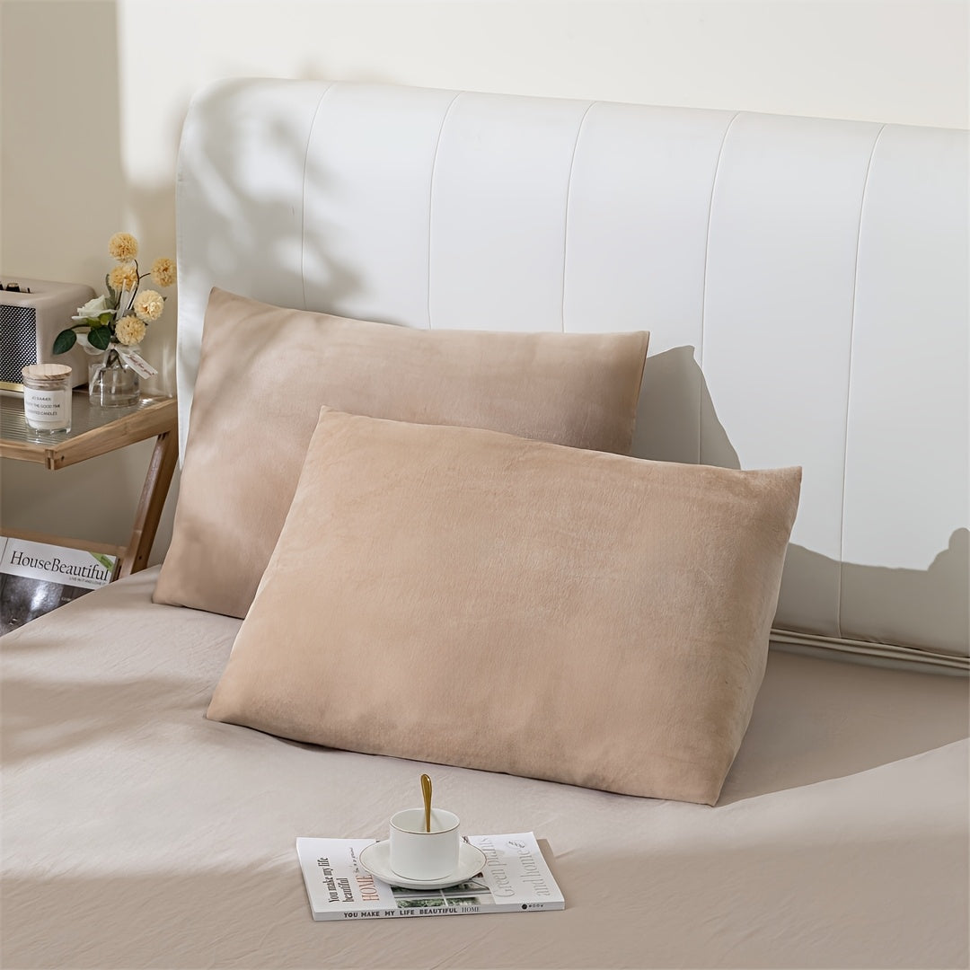 Stay warm and cozy this winter with our Crystal Velvet Pillowcase. Soft, skin-friendly, and perfect for chilly nights, this pillowcase features an envelope closure and is ideal for dorms, homes, and hotels. Easy to care for with machine washable fabric.