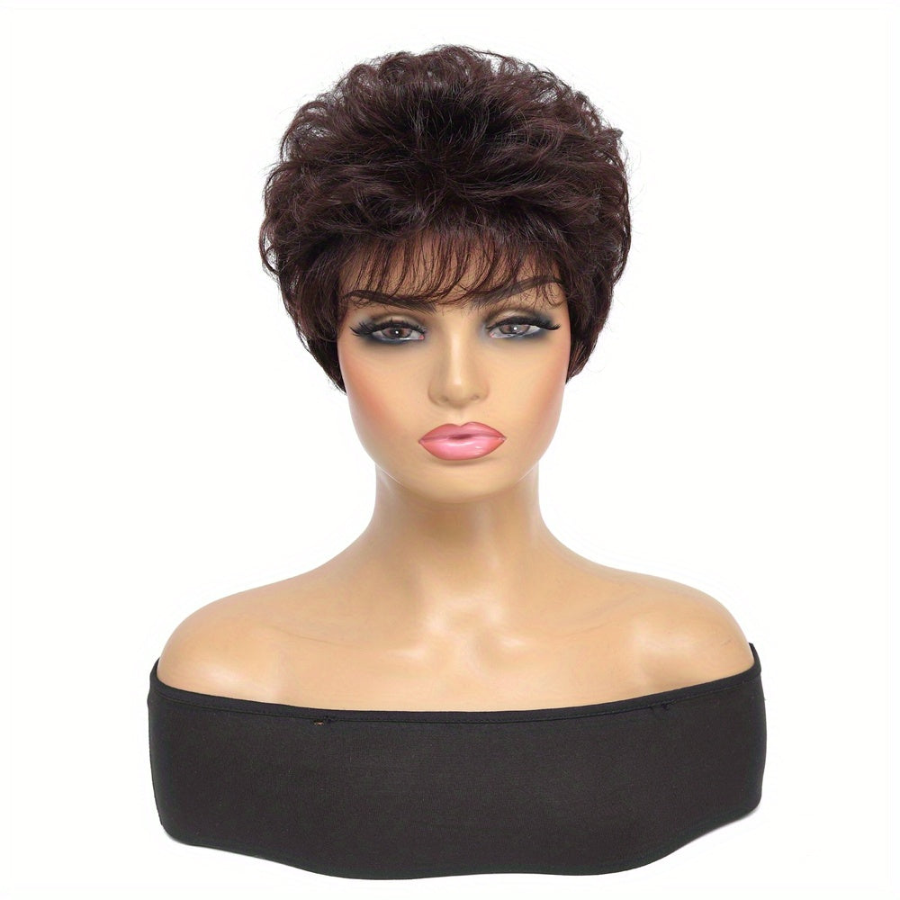 Short wigs made from real human hair in gradient colors from Europe and America.