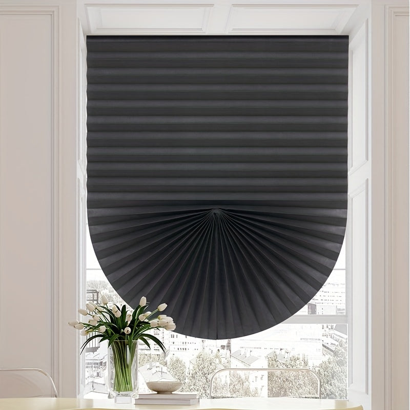 1 Piece Semi-Blackout Pleated Curtain for Sunshade, Ideal for Living Rooms, Bedrooms, Bathrooms, Kitchens, Offices, and Home Decor