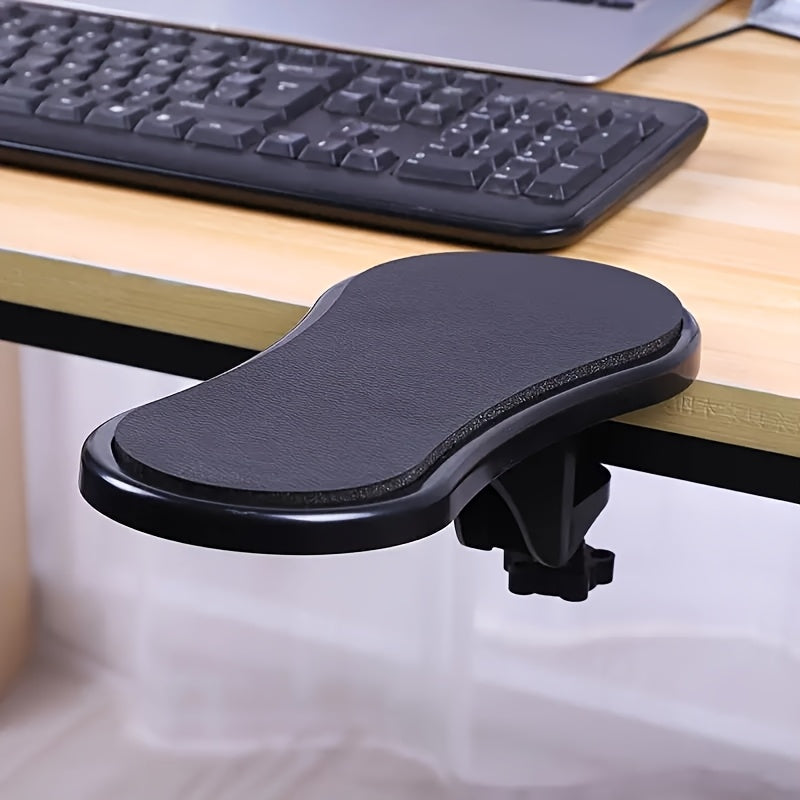 Ergonomic Desk Armrest Extender - Comfortable Elbow Support for Gaming and Office, Ideal for Keyboard & Mouse Setup in black