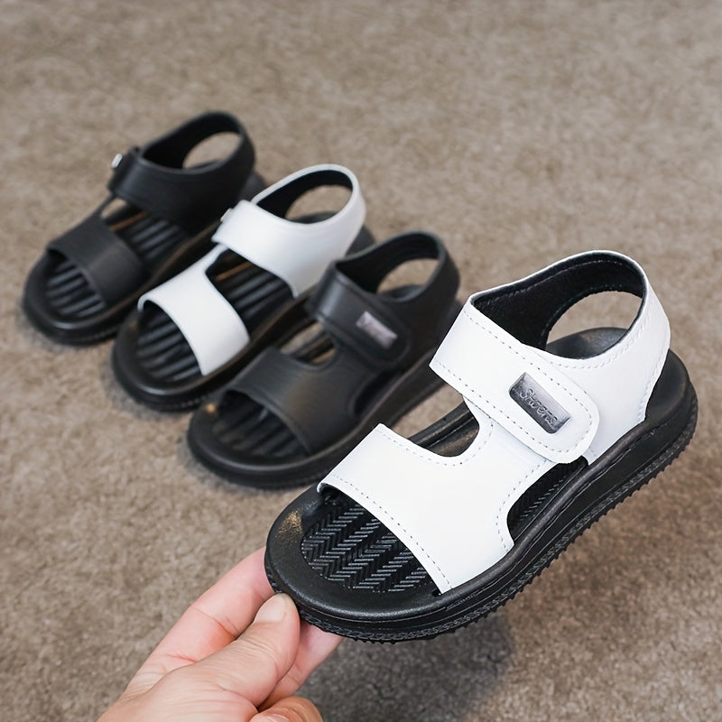 2024 Boys' Summer Sandals - Non-Slip, Soft Sole, Open Toe Beach Shoes, Strappy Design