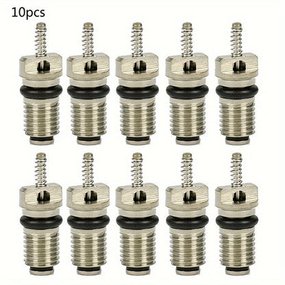 10 pieces of AC R134A valve cores for automotive air conditioning, including automotive accessories.