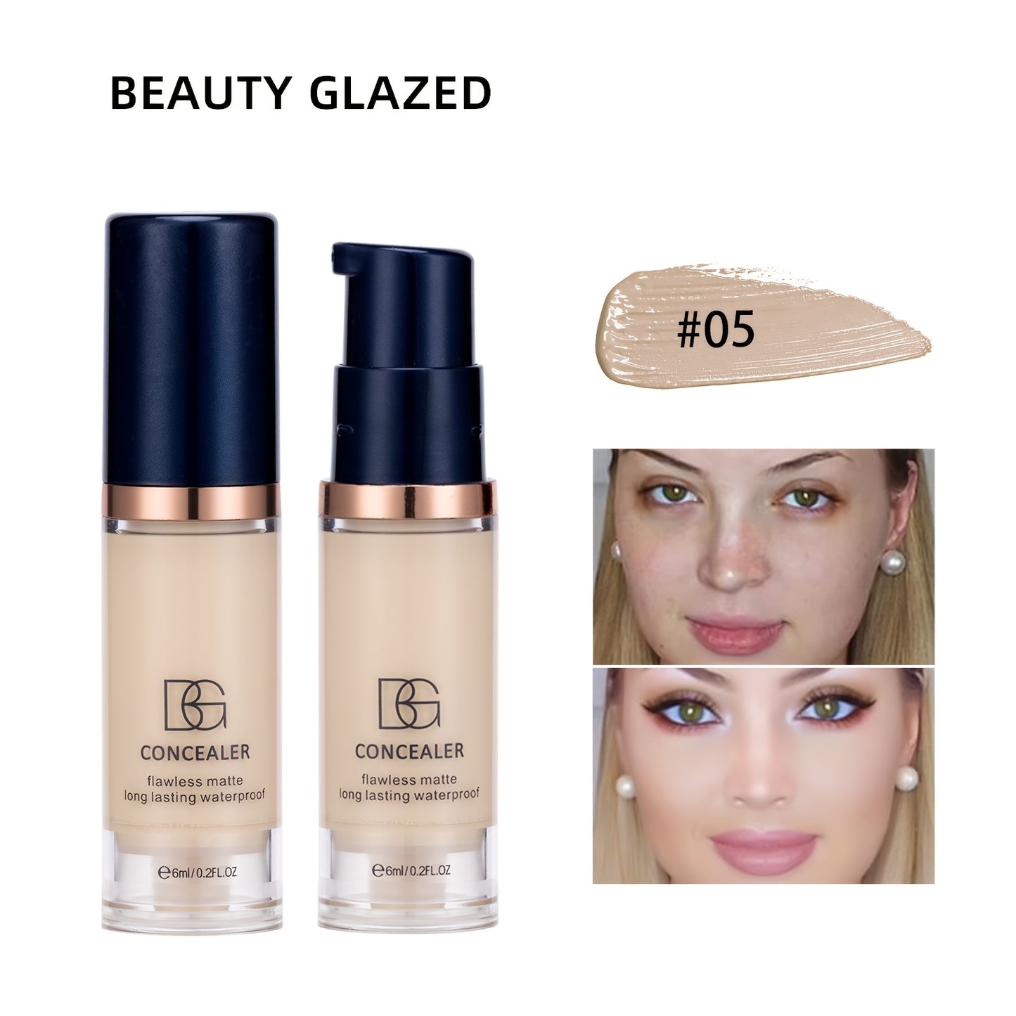 Concealer that moisturizes and covers dark circles and blemishes with long-lasting, waterproof formula. Suitable for all skin types.