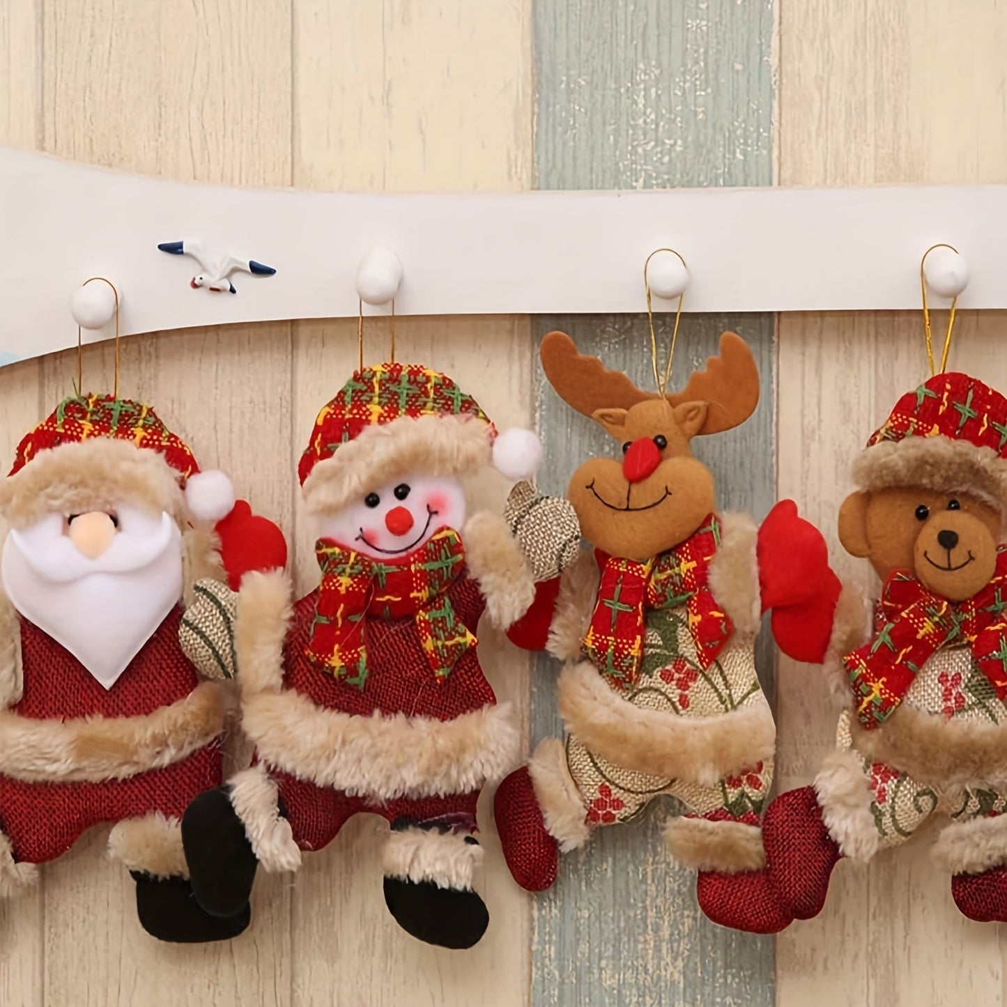 Set of 4 Christmas Hanging Ornaments