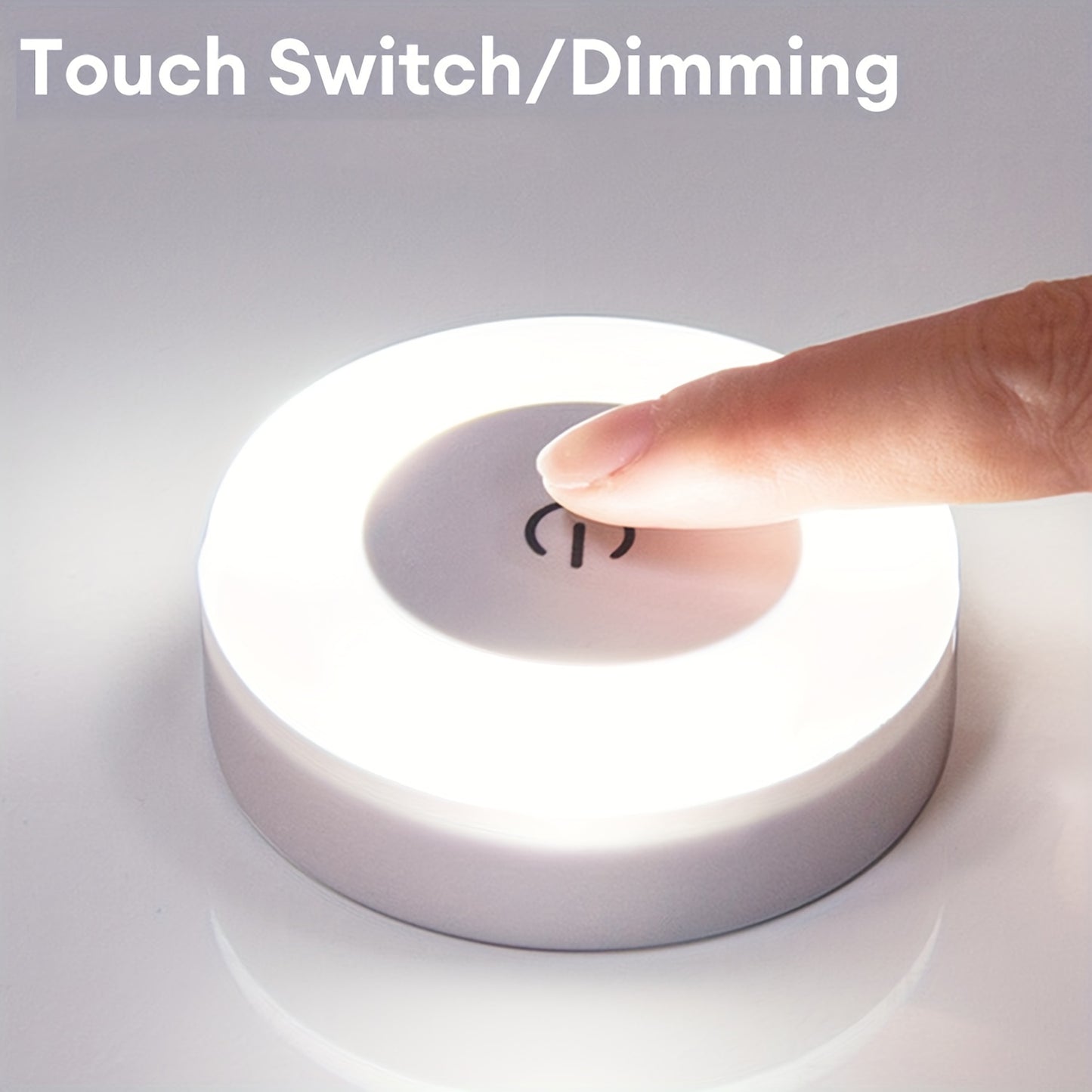 LED Touch Night Light ideal for various areas in the home such as nursery, hallway, bedroom, and living room with adjustable dimming and color options.