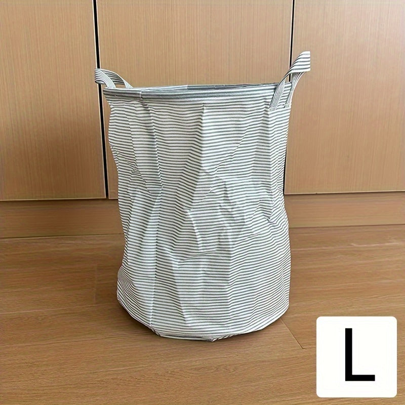 Foldable Storage Basket made from Non Woven fabric, perfect for dirty laundry in the bathroom or as a toy storage bucket.