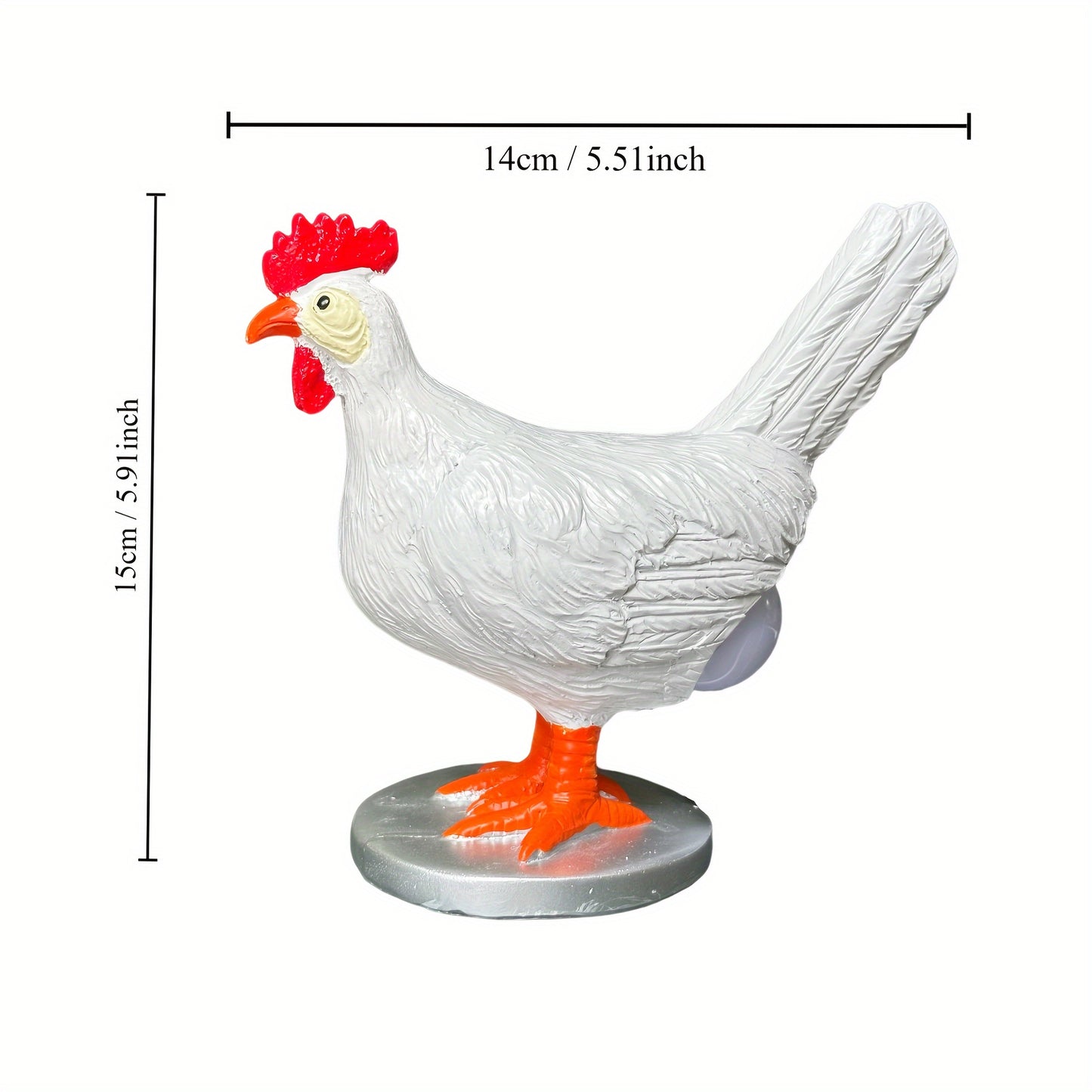 1pc Chicken Butt Lamp, Cute Rooster Resin Desktop Ornament LED Light for Home Decor and Gifts.