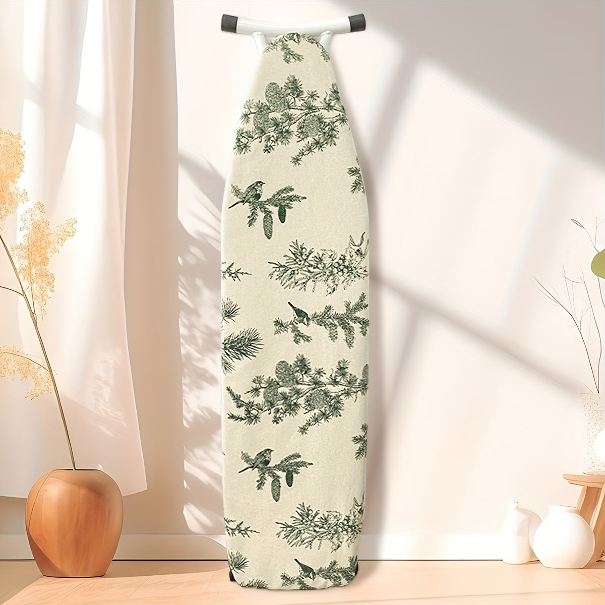 Stylish Cotton-Linen Ironing Board Cover - Ideal for Electric Ironing Boards - Long-lasting and Heatproof - Elegant Addition to Your Home