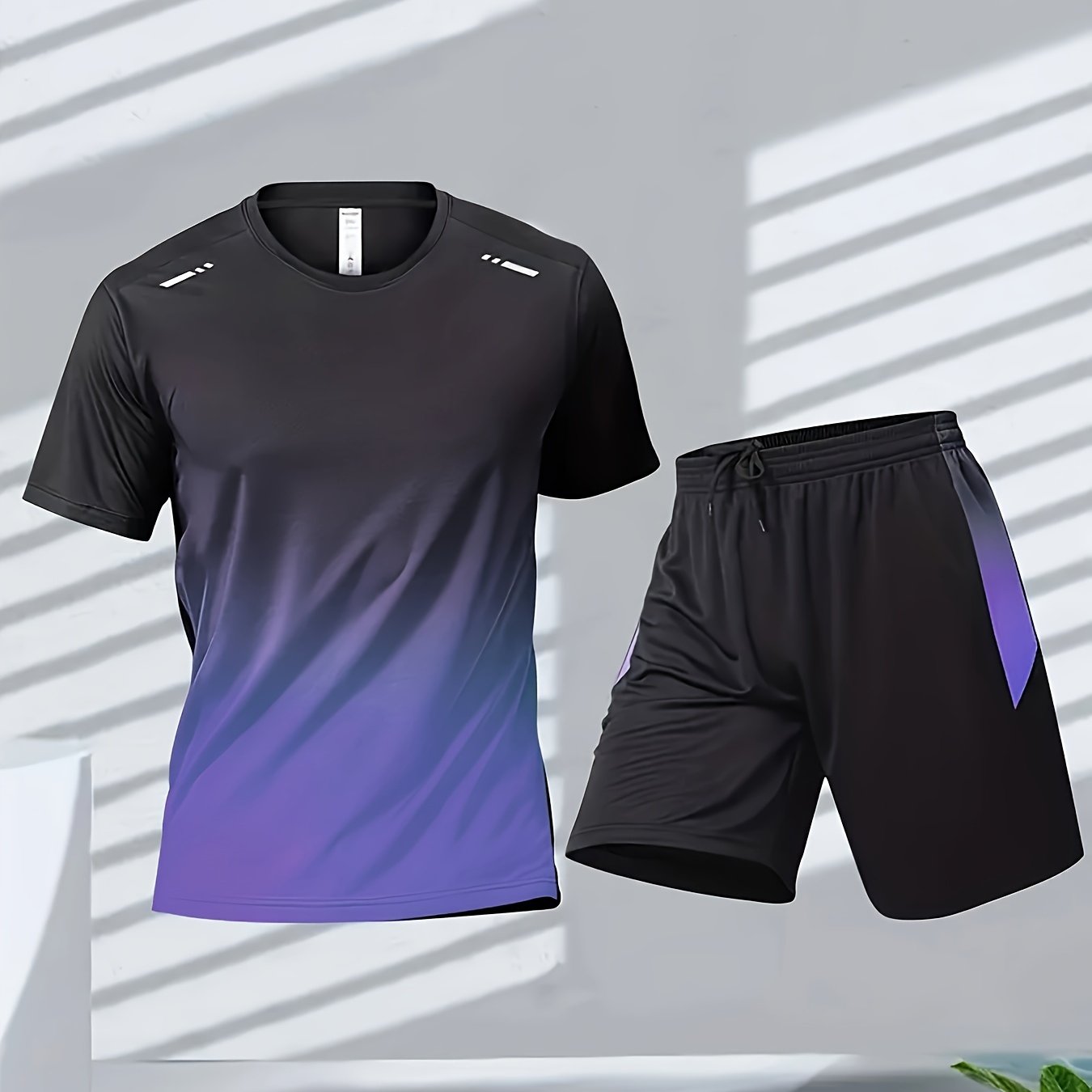 Breathable running and fitness sportswear for men, including quick-dry short-sleeve shirt, basketball gear, and summer tank top.