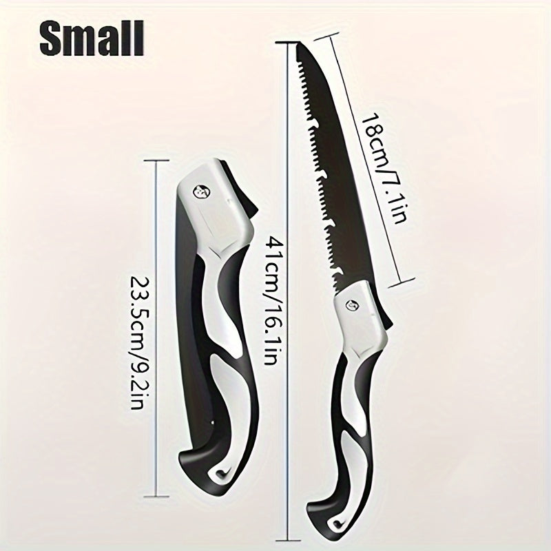 Sharp Folding Hand Saw for Home Decor, Gardening, and Camping - Durable Alloy Steel with Non-Slip Grip for Quick, Effortless Slicing.