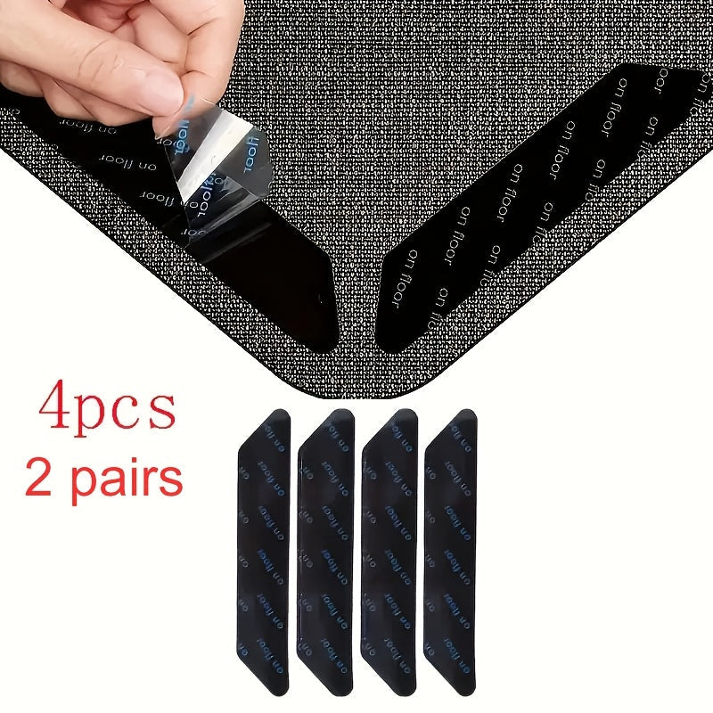 Essential Home Decor: Anti-Curl Adhesive Carpet Tape for Slip Prevention on Kitchen, Living Room, and Bathroom Floors - Removable and Reusable