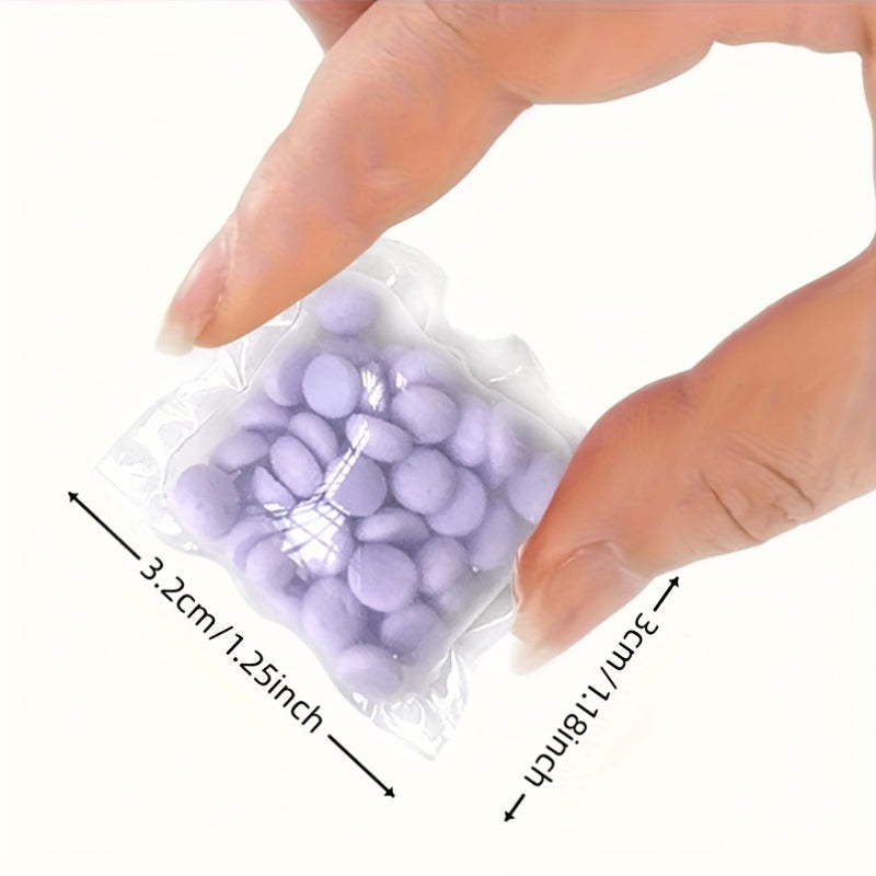 Fragrant Pearls Laundry Detergent: 12/58/98 pcs, long-lasting scent, dye and bleach free, made of PET material.