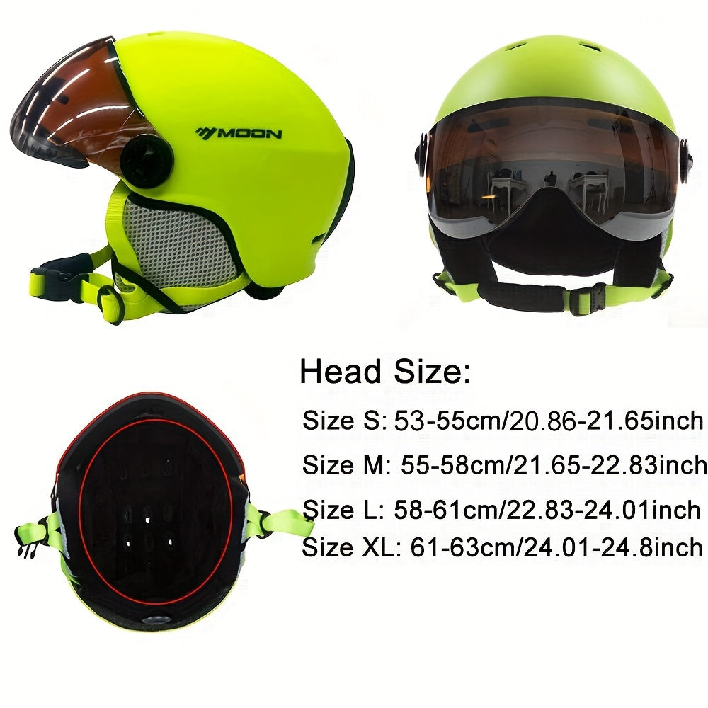 High-quality MOON Skiing Helmet Goggles for outdoor sports and skateboarding.