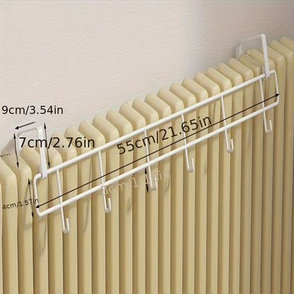 These items include radiator drying racks, hooks for household heating pipes, storage racks, hanging hangers, heating options for drying clothes, and shoe racks.