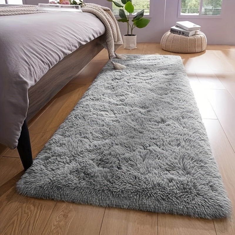 Plush Light Purple Rug - Made of 100% Polyester, Ultra-Soft & Fluffy, Contemporary Rectangle Rug for Kids' Spaces, Baby Rooms, and Children - Easy to Clean, Anti-Skid, Quiets Footsteps, Ideal for Bedroom, Living Room, or Office - Stylish Home Accent