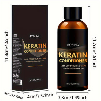 Keratin conditioner for dry, damaged hair. Non-greasy, moisturizing, and promotes smooth, shiny hair.