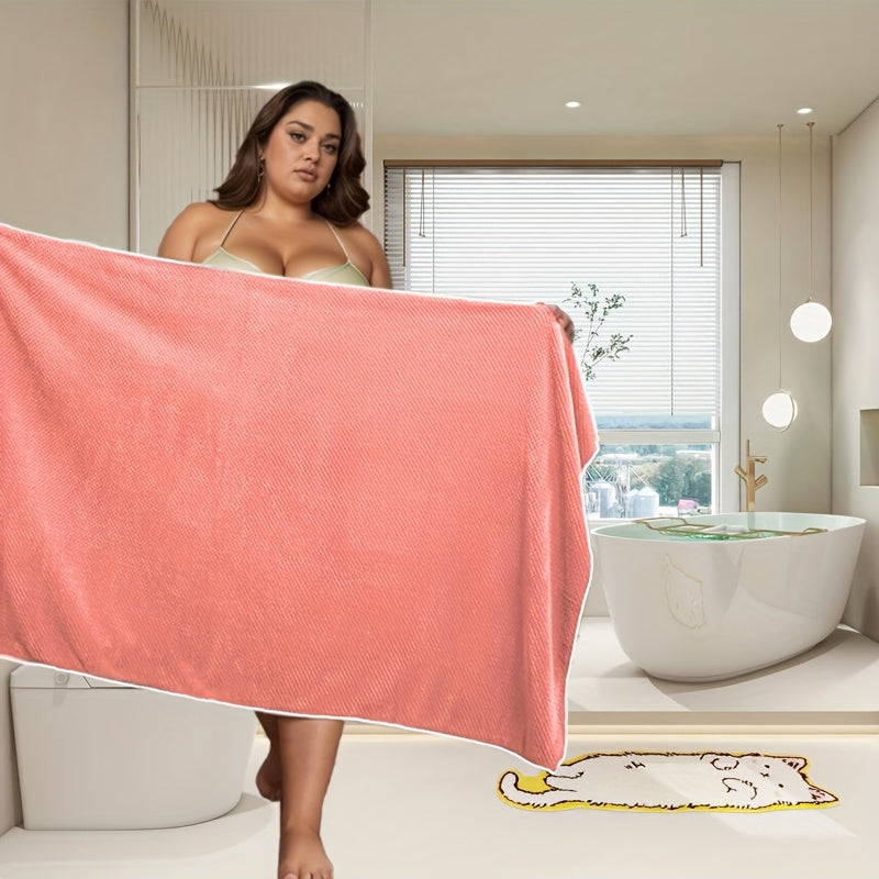 Soft microfiber towels, 88.9cm x 177.8cm, quick-dry, absorbent, lightweight. Ideal for shower, beach, pool.