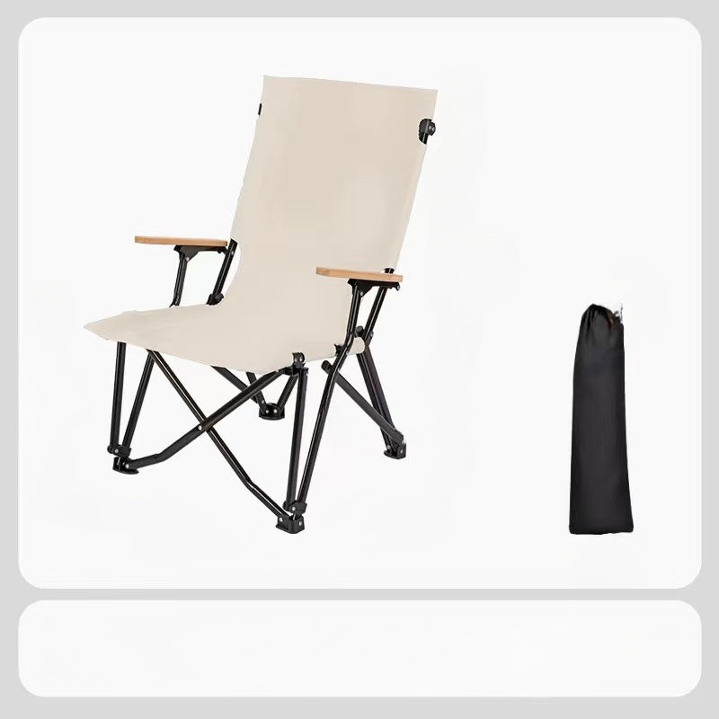 Sea Dog Design Outdoor Folding Chair for adults, Steel bracket, 300kg load-bearing, portable for picnic and beach.