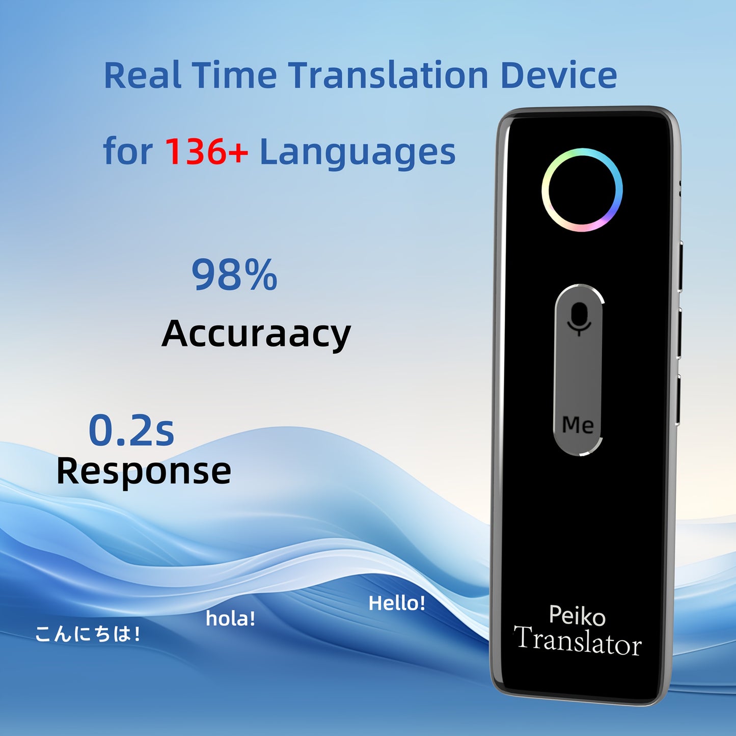 Durable gadget supports 136 languages for accurate two-way translation on-the-go.