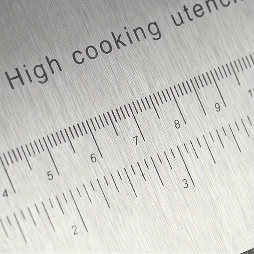 Essential Kitchen Tool: Versatile Stainless Steel Dough Scraper with Measurement - Perfect for Baking, Pizza Slicing, and Pastry Cutting