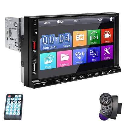 7" Touch Screen GPS Audio Receiver with DVD Player, USB Aux Input, Car Radio, Mirror Link Compatible