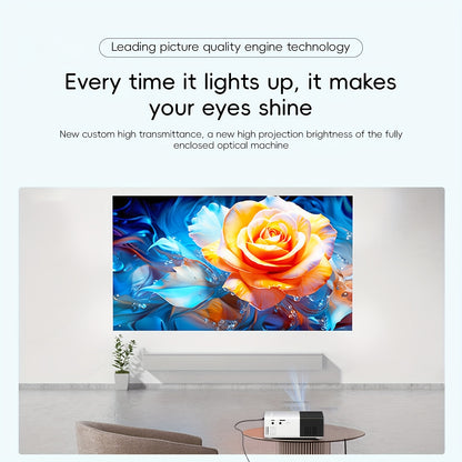 ZRZTM Mini Projector with 1080P HD, built-in speaker, fast focus, portable for multiple devices, 16:9 aspect ratio, 220-240V, remote control, 50-99 lumens, 320P native resolution, ceiling