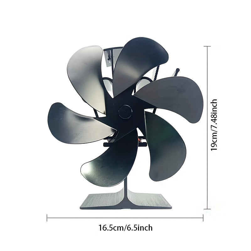 Energy efficient wall heater with a hot start feature and six 165mm large fan blades for high base airflow, no need for plugging in.