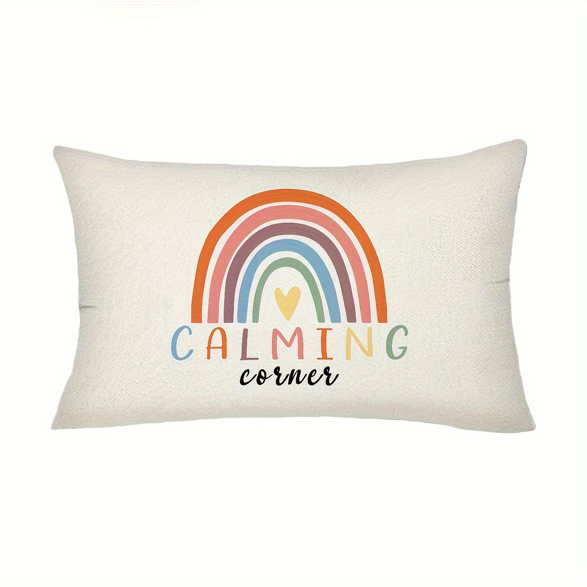 Emotional throw pillow cover, self-motivation gifts for friends, emotional regulation decor, sizes 29.97cm*50.04cm and 44.96cm*44.96cm, ideal for home decorations in living spaces, without pillow insert.