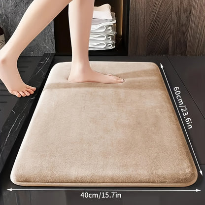 Super absorbent bath mat with non-slip backing, ultra soft and comfortable, perfect for your bathroom decor.