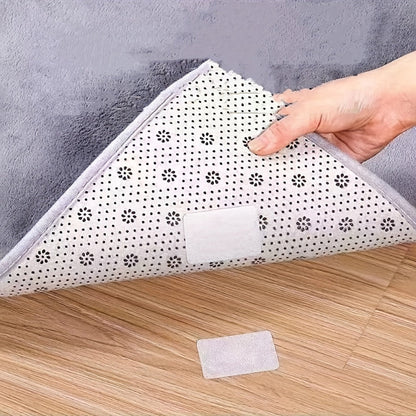 10 pairs of non-slip patches for sofa cushions, featuring strong adhesive hook and loop tape for easy attachment to walls and floors. No drilling required, dual-sided fastener strips made from alternative materials, and no need for electricity or tools.