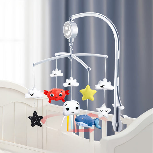 Bell Baby Cartoon Musical Bed, Baby Musical Crib Bells with Manual, Top Gifts for Babies